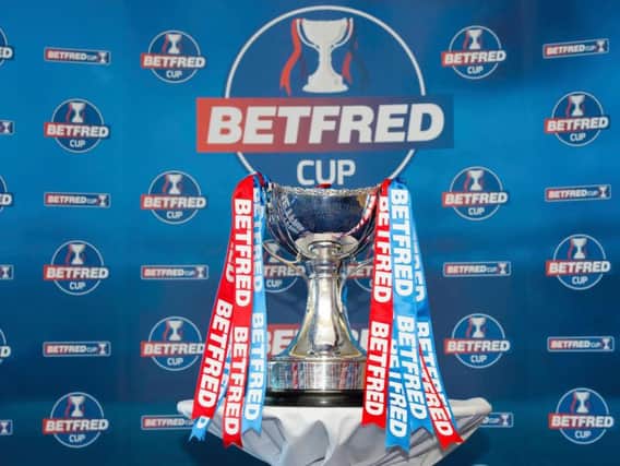 A general view of the Betfred Cup trophy