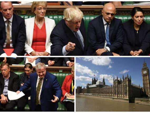 There was uproar in the Commons as the Prime Minister repeatedly berated MPs for "sabotaging" Brexit, accusing them of passing a "surrender act".