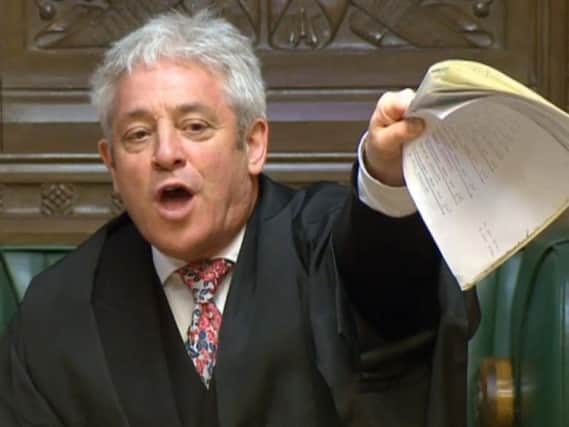 John Bercow in the House of Commons. Picture: PA