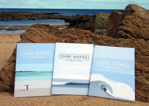 Robbie Kerr-Dineen's Surf Notes books come in three different designs