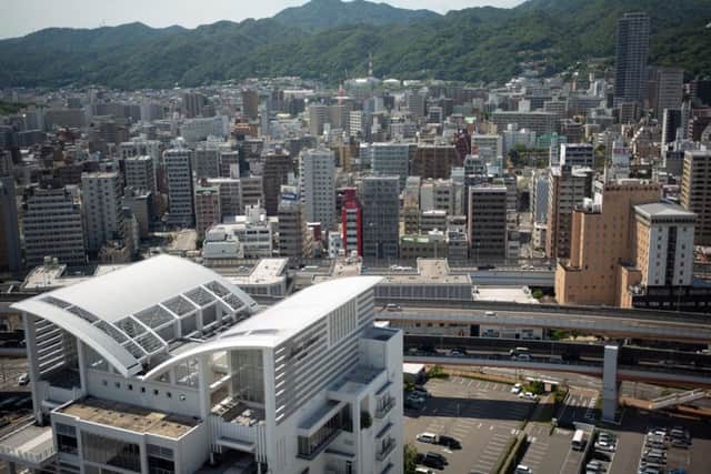 Downtown Kobe - 'a peach of a city'. Picture: AFP/Getty.