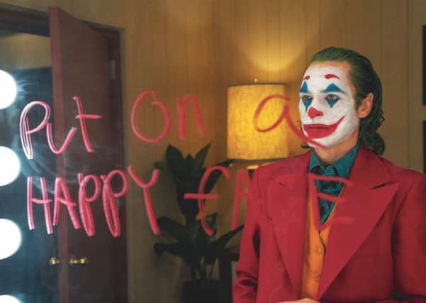 The star of the film, Joaquin Phoenix, briefly walked out of a media interview when asked about the risk of copycat violence (Picture: Warner Bros)