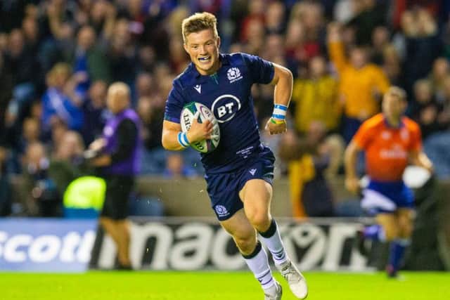 Scrum-half George Horne will be on the bench at least when Gregor Townsend names his team early on Saturday morning UK time to face Samoa on Monday. Picture: Getty Images