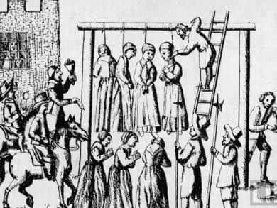 Agnes Finnie was a trader in Edinburgh with a foul temper. when she was tried for witchcraft in 1642, there was no shortage of people to come forward to testify and she was  found guilty of witchcraft and executed on Castle Hill.
