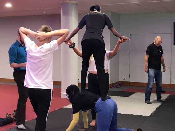 Learning circus skills at the Young Talk conference