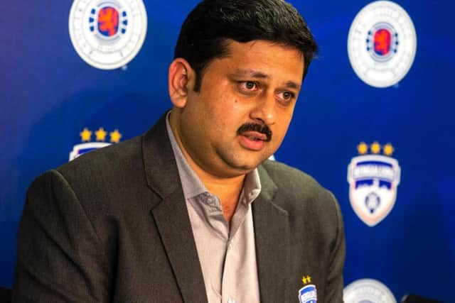 Mandar Tamhane, chief executive of Bengaluru FC, who have formed a new partnership with Rangers. Picture: Bruce White/SNS