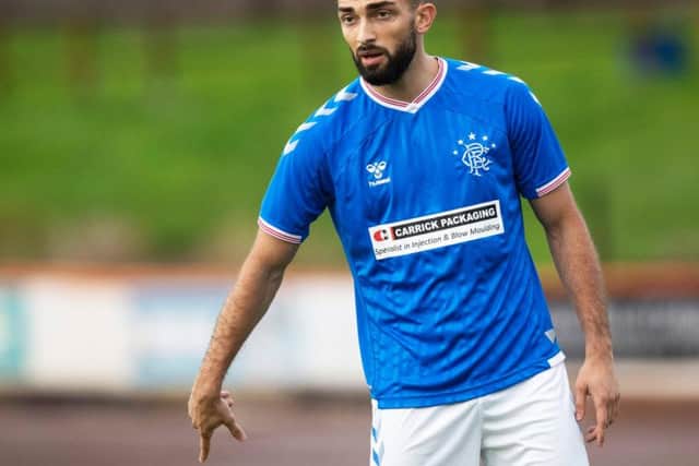 Eros Grezda is alleged to have spat at Ballymena defender Andrew Burns. Picture: SNS