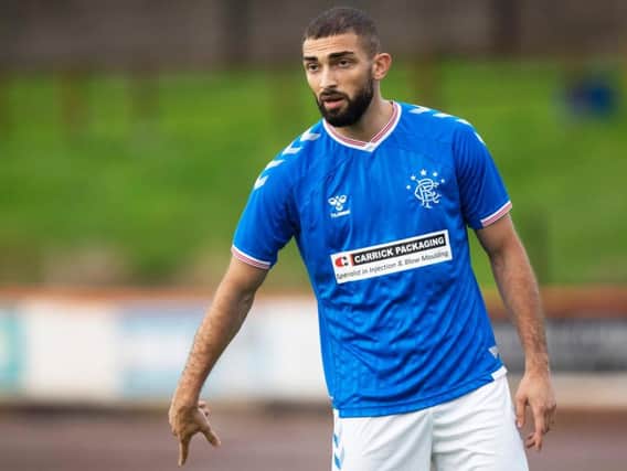 Eros Grezda is alleged to have spat at Ballymena defender Andrew Burns. Picture: SNS