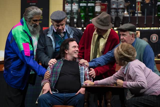Boabby the barman is reunited with his old Clansman regulars in the final Still Game live show.