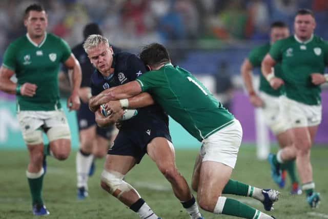 Wing Darcy Graham will make his sixth Scotland start and win his ninth cap in Kobe on Monday. Picture: Getty Images