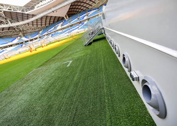 Air-condition vents will be used to blow cold air at Qatar's new al-Janoub Stadium in Doha. Picture: Giuseppe Cacace/AFP