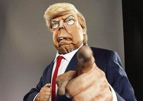 Donald Trump's puppet is one of the first to be revealed by the team behind the Spitting Image reboot.