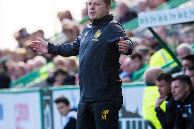 Neil Lennon during the draw with Hibs.