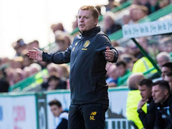 Neil Lennon during the draw with Hibs.