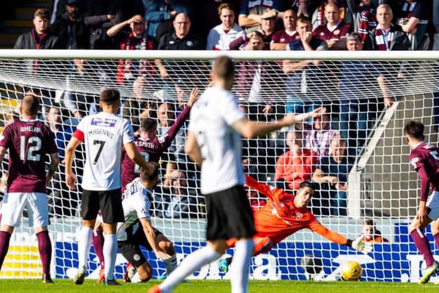 A St Mirren goal is ruled offside.