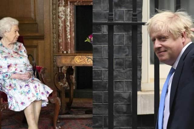 The alleged consultations reinforce suggestions that the monarch and her most senior aides had deep concerns about Boris Johnsons decision to prorogue Parliament. Pictures: Getty Images and PA