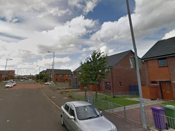 The 18-year-old man was struck by a van in Barrowfield Street in Glasgow. Picture: Google