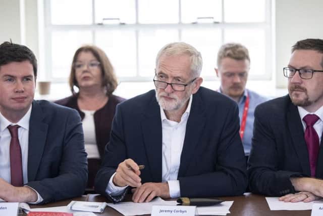 Jeremy Corbyn holds a shadow Cabinet meeting in Westminster today