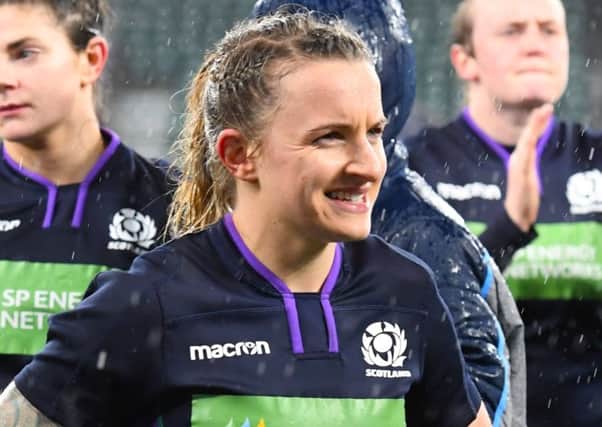 Scotland's Chloe Rollie scored two tries in the 47-5 win over South Africa. Picture: SNS