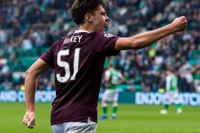 Aaron Hickey has been excellent for Hearts. Picture: SNS