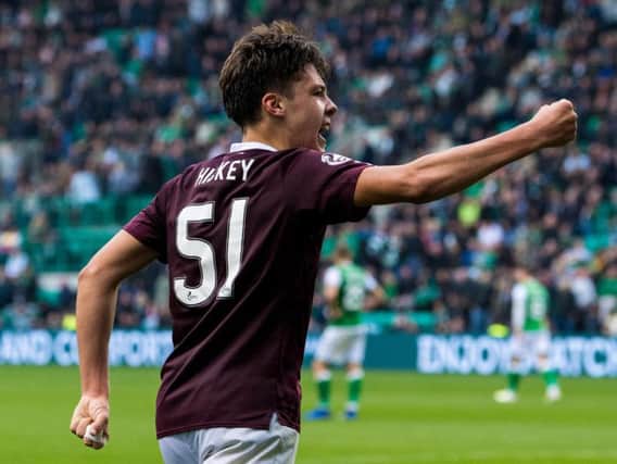 Aaron Hickey has been excellent for Hearts. Picture: SNS