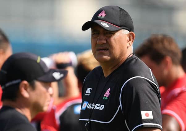 Japan's head coach Jamie Joseph.