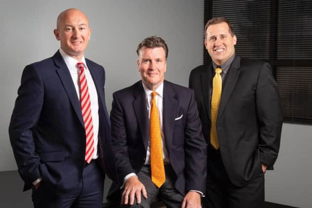 From left: Proservs management team Davis Larssen, David Currie and David Nemetz. Picture: John Richard Lewis