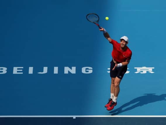 Andy Murray in action on his way to victory over fellow Brit Cameron Norrie