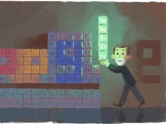 Acclaimed as the "greatest chemical discoverer of his time", his work led to the research of a hitherto unknown group of elements now known as the noble gases. Picture: Google