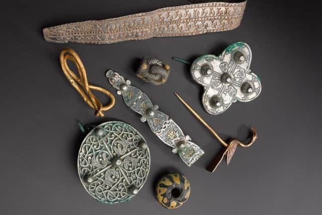 The Galloway Hoard was left behind in the Viking Age in Dumfries and Galloway but fresh questions have been raised about who owned the treasures. PIC: NMS.