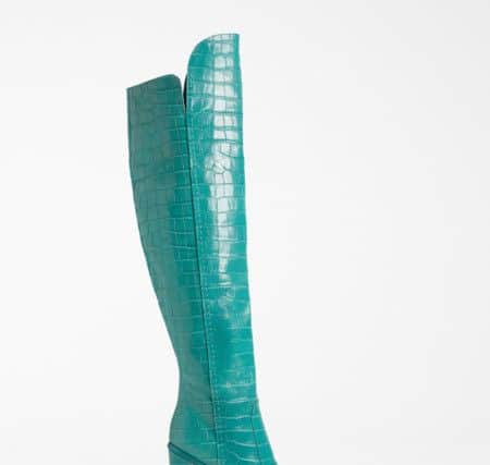 Crocodile print leather boots GBP 875, Max Mara AW19 Campaign