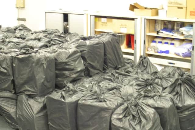 Javed was found with a van-load of fraudulent goods. Picture: SWNS
