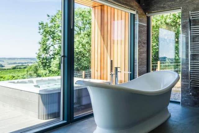 Popular for romantic getaways and relaxed retreats, this five star, adult only destination in Auchterhouse, Dundee, comprises a number of luxury lodges, each with its own hot tub, double bath, sauna and wood burning stove