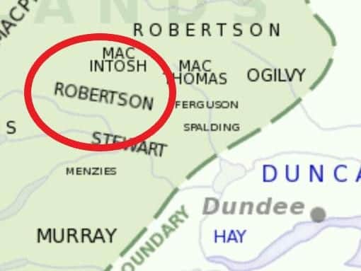 If your last name is Roberston, somewhere down the line your ancestors were likely connected to the Roberston clan from around Perthshire and Tayside.