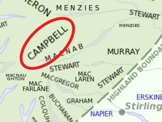 Campell, an enduringly common Scottish surname comes from the southern Highlands.