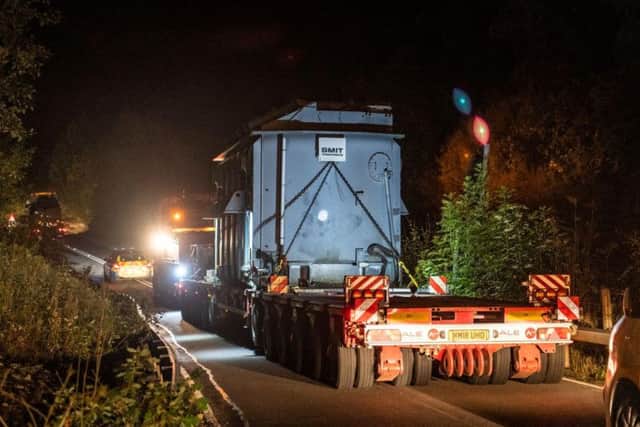 The vehicles were transported during the night to limit disruption. Picture: Liam Anderstrem