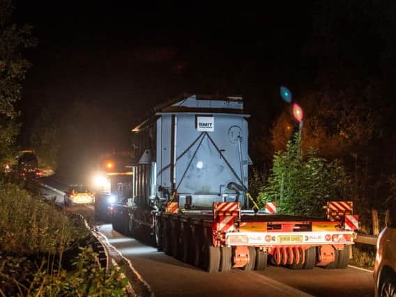 The vehicles were transported during the night to limit disruption. Picture: Liam Anderstrem