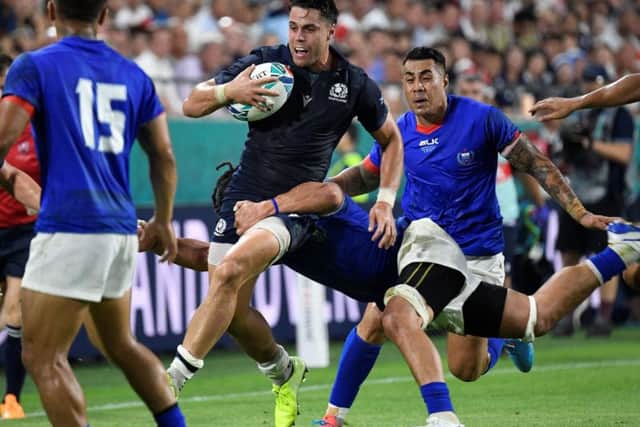 Sean Maitland in action against Samoa