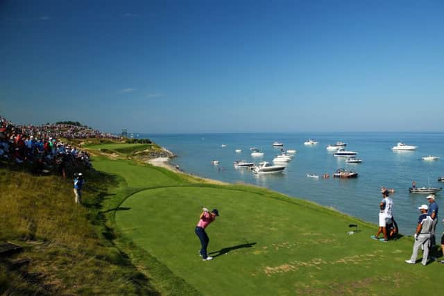 Ten holes at Whistling Straits will have fan access on one side. Picture: Richard Heathcote/Getty
