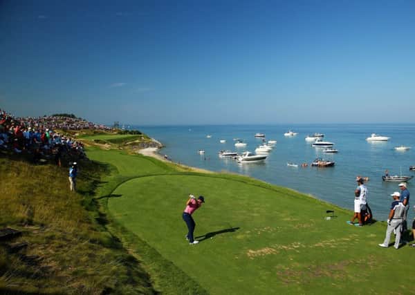 Ten holes at Whistling Straits will have fan access on one side. Picture: Richard Heathcote/Getty