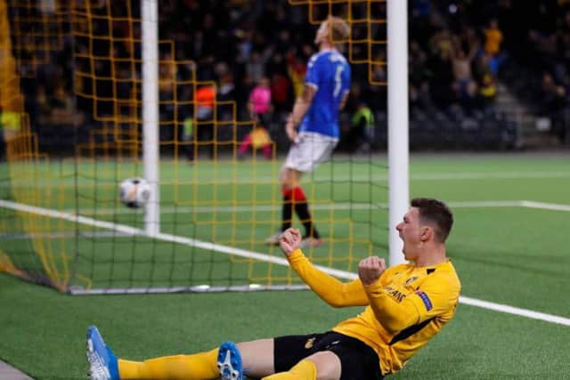 Christian Fassnacht celebrates after scoring the late winner.