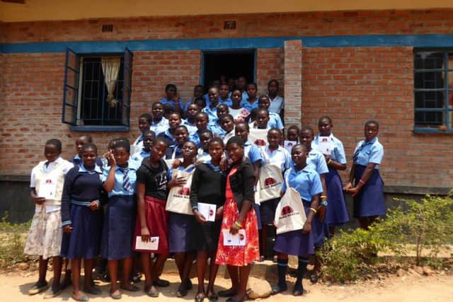 The Bandawe Girls Secondary school students whose Mamie Martin scholarship means they will get an education (Picture: Moira Dunsworth)