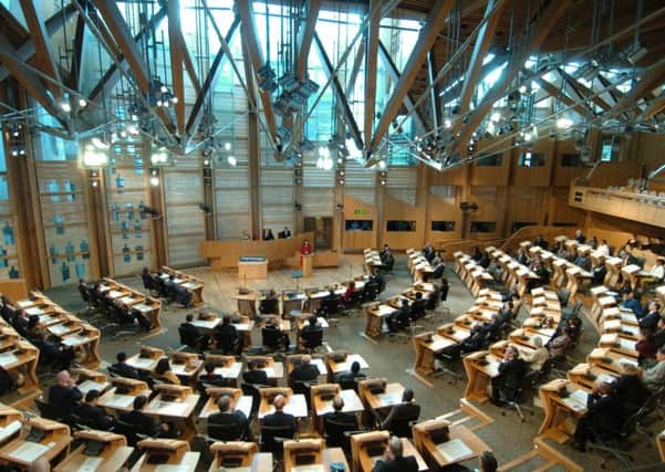The horseshoe shape of the debating chamber was chosen to help facilitate reasonable debate (Picture: Dan Phillips)