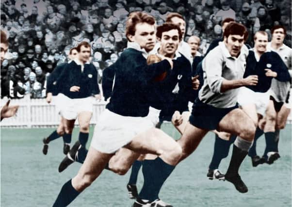 Ian Smith in full flight for Scotland against New South Wales in Australia. Picture: BirlinnLimited.