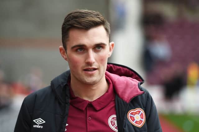 Hearts' John Souttar was injured againsst Aberdeen in the first league game of the season. Picture: Ross MacDonald/SNS