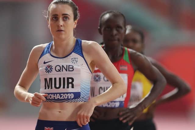 Laura Muir is aiming for a medal in the 1500m final in Doha. Picture: AFP via Getty Images