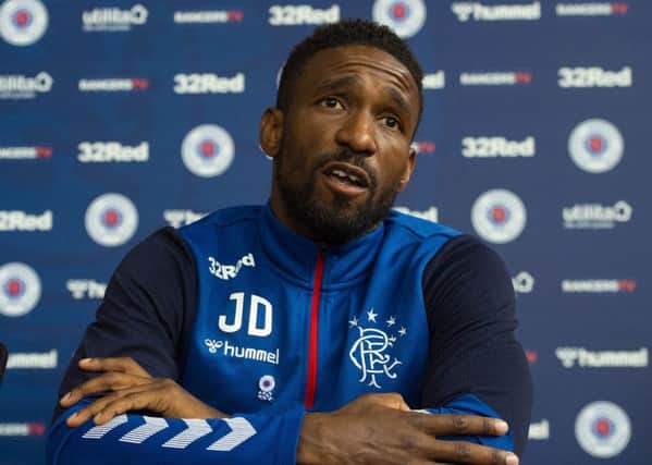 Defoe has scored six goals in six matches and seems keen to stay at Ibrox. Picture: Ross MacDonald/SNS