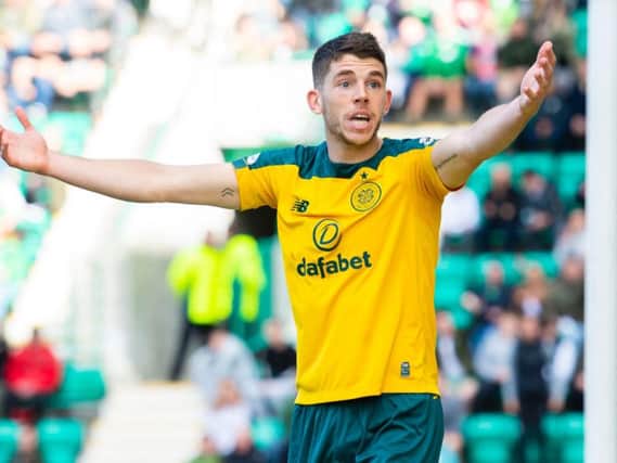 Ryan Christie in action for Celtic.