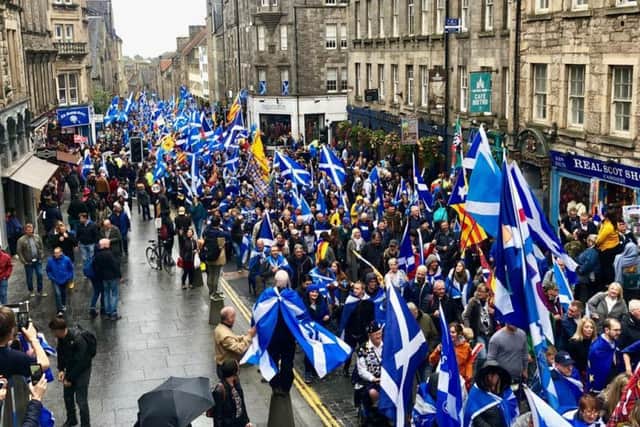 Organisers say more than 100,000 attended Saturday's march. Picture: Lisa Ferguson