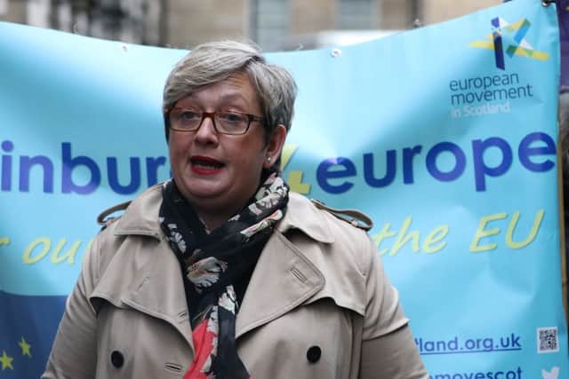 SNP MP Joanna Cherry outside the Court of Session in Edinburgh on Friday. Picture: Andrew Milligan/PA Wire